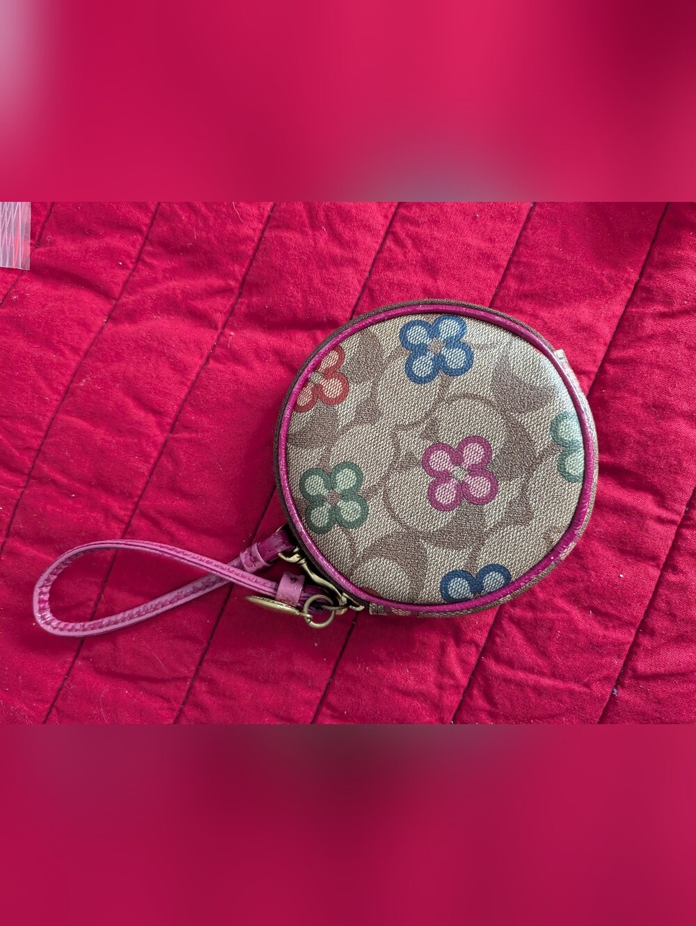 Coach Optic Signature Round Wristlet 2006